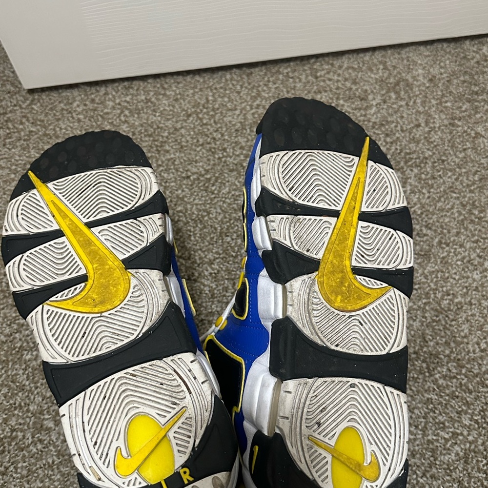 Nike Air More Uptempo - Blue, Black, and Yellow - Picture 7 of 7